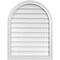 Ekena Millwork Round Top Surface Mount PVC Gable Vent w/ 2"W x 1-1/2"P Brickmould Frame, 26"W x 34"H GVPRT26X3402SN - alternate 1
